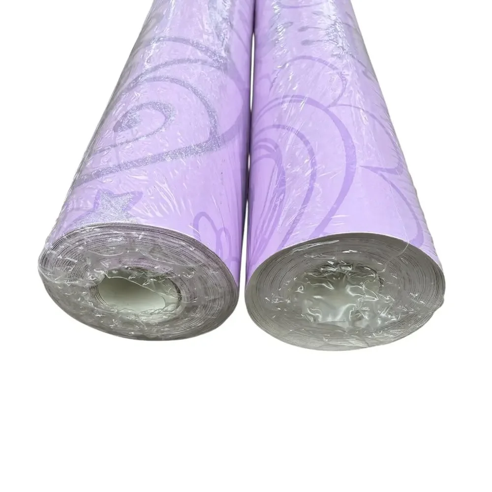 York Fine Wallpaper Purple Floral Style BS5421 Girls Room Washable One Roll NEW